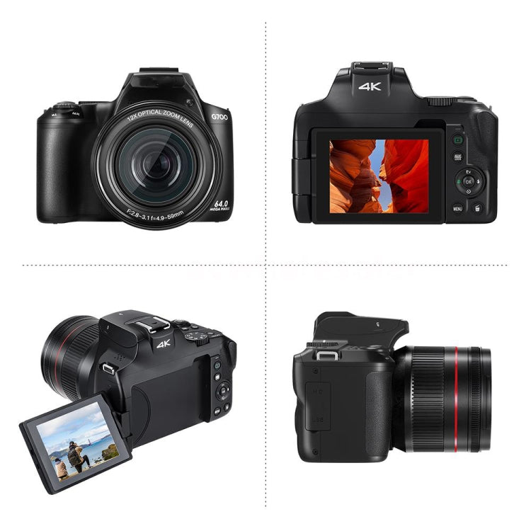 G700 4K / 64MP WiFi Digital Video Camera Camcorder 3.0 Inch IPS Screen 12X Optical Zoom, G700 G700 4K / 64MP WiFi Digital Video Camera Camcorder 3.0 Inch IPS Screen 12X Optical Zoom, G700
